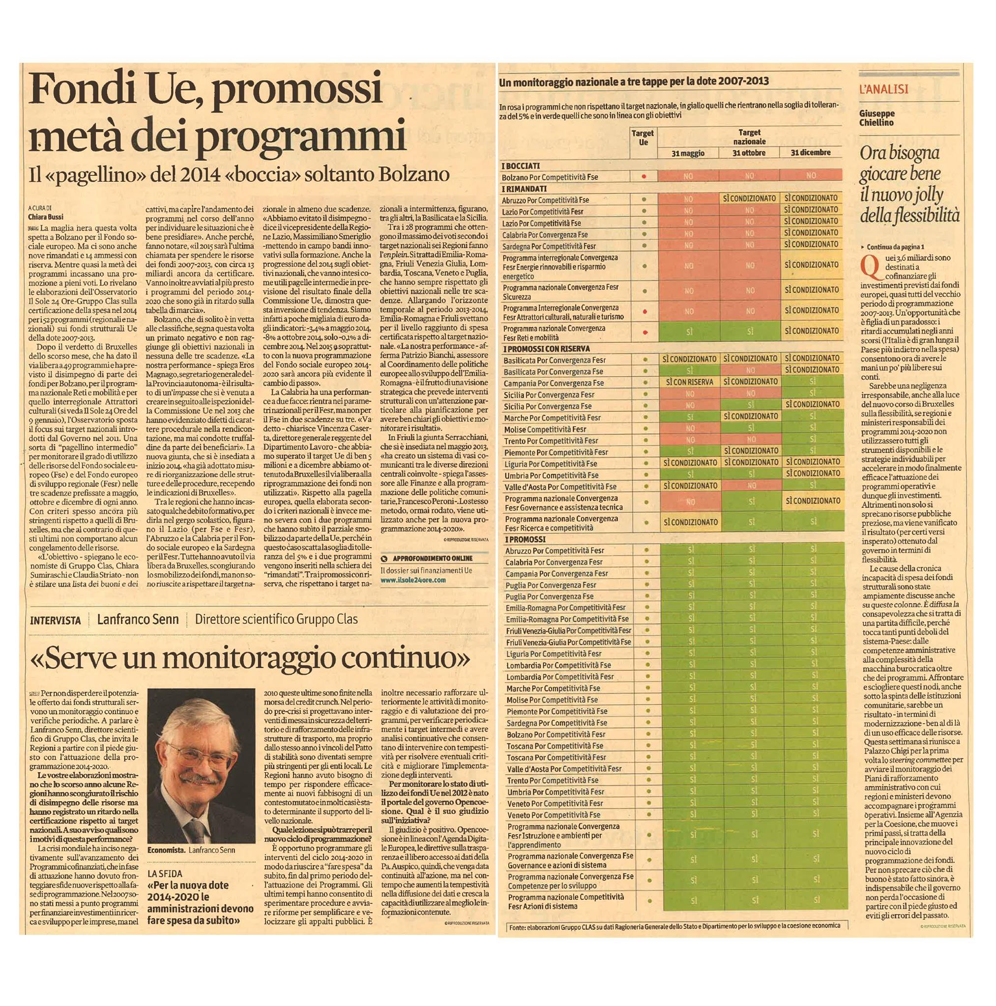 Veneto promosso per l’utilizzo dei Fondi UE!
