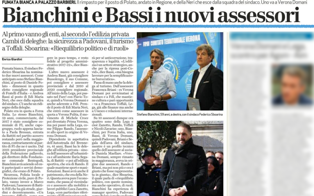 Le sfide che mi aspettano nel mio nuovo ruolo di Assessore