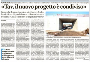 TAV, il nuovo progetto è condiviso