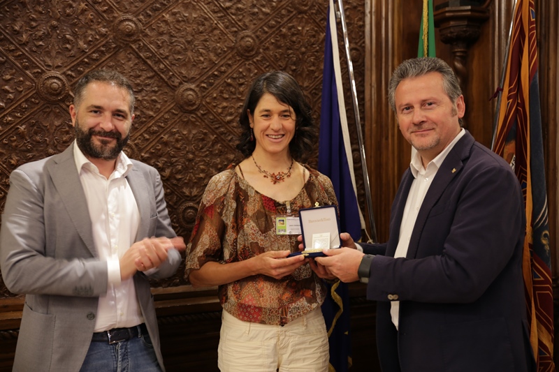 Lorena Zocca ricevuta a palazzo Ferro Fini.
