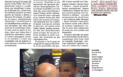 Sabato sera treno bloccato per un’ora.