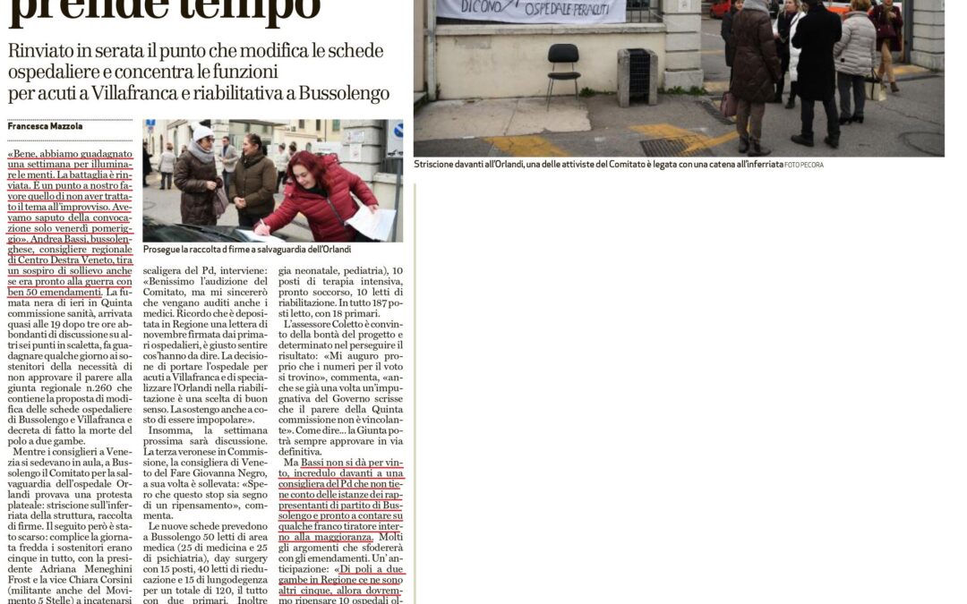 Il destino dell’Ospedale di Bussolengo?