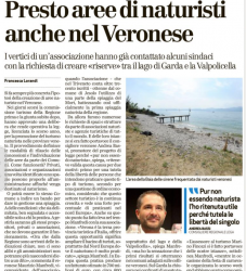 Presto aree di naturisti nel Veronese