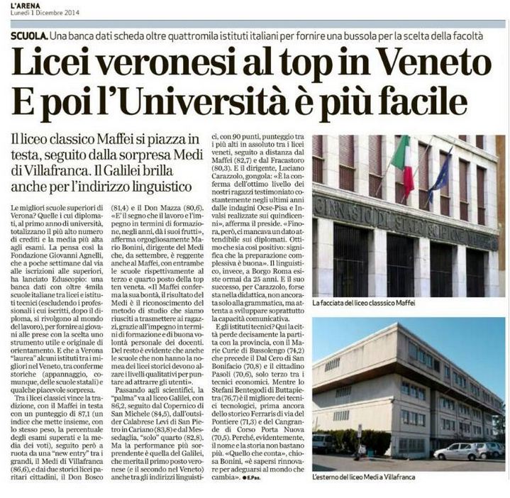 Polo scolastico Garda-Bussolengo al top!